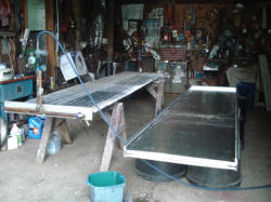 solar collector rebuild