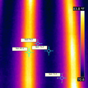 radiant floor thermal image