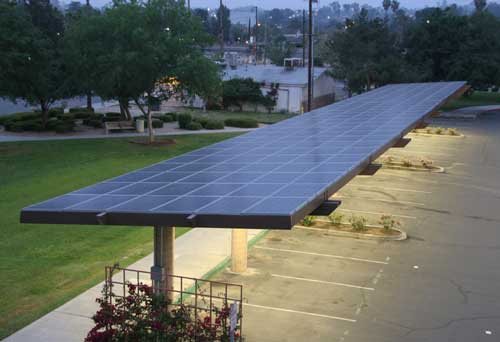 PV car park shading structure